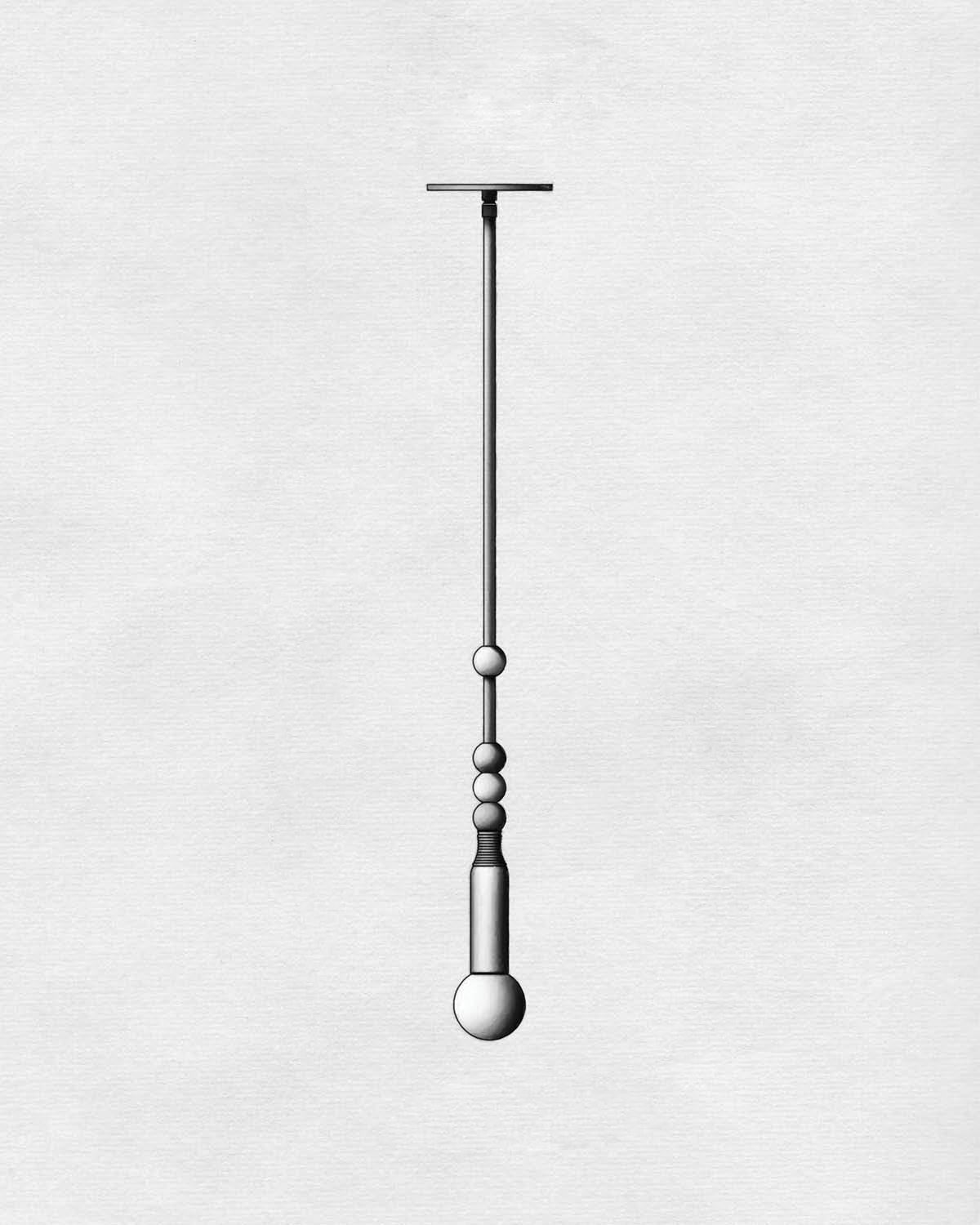 Alvuvyn moderne hanglamp met minimalistisch marmer