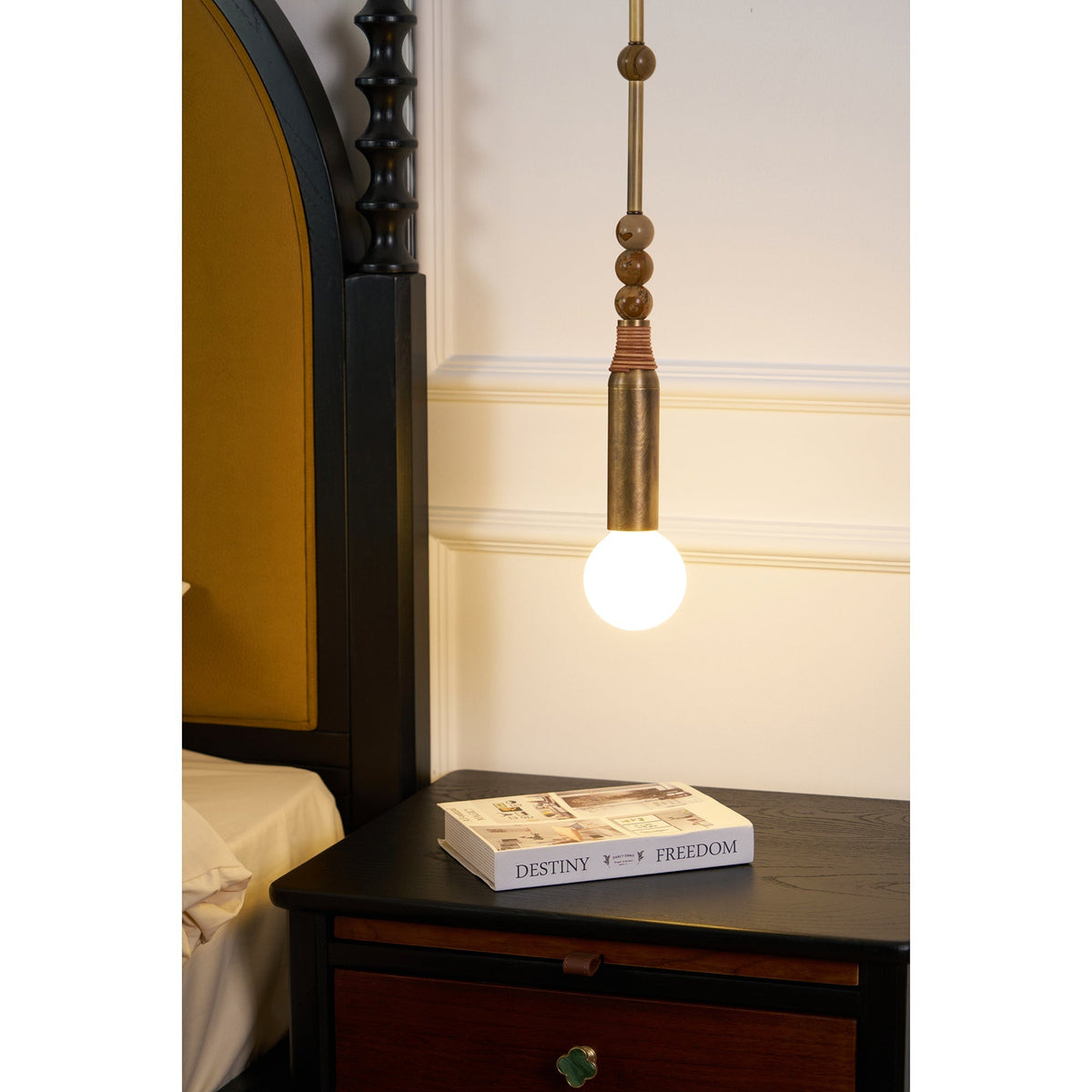 Alvuvyn moderne hanglamp met minimalistisch marmer
