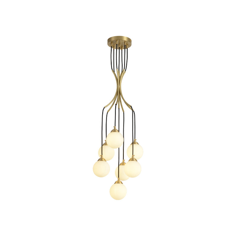 Zoruvyi Moderne Minimalistische Ball Drop glas Kroonluchter