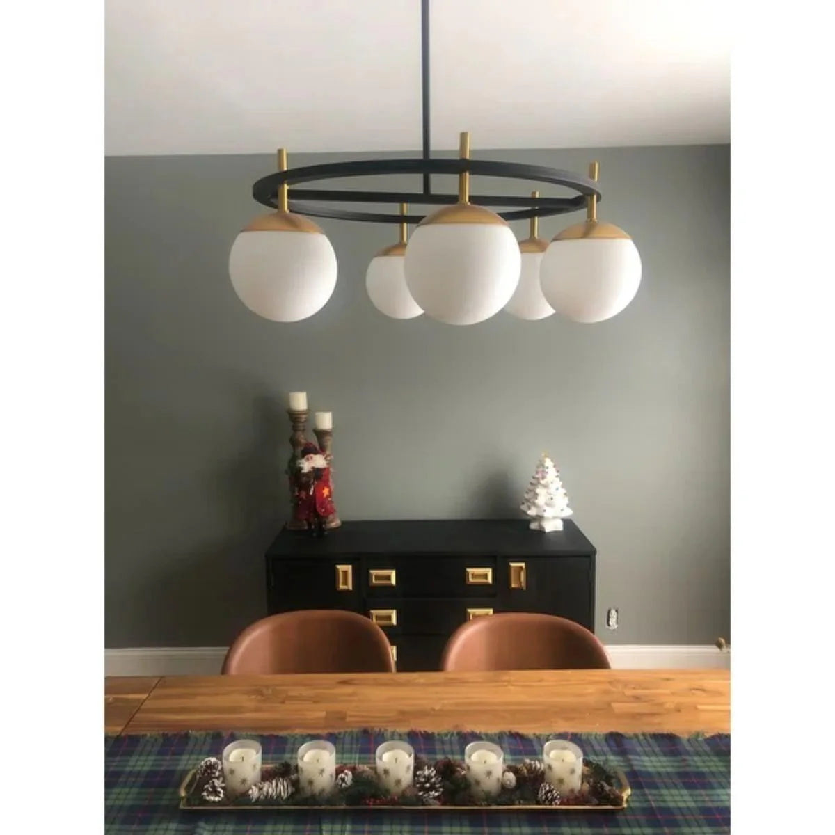 Ornuvyn moderne minimalistische kroonluchter van glas