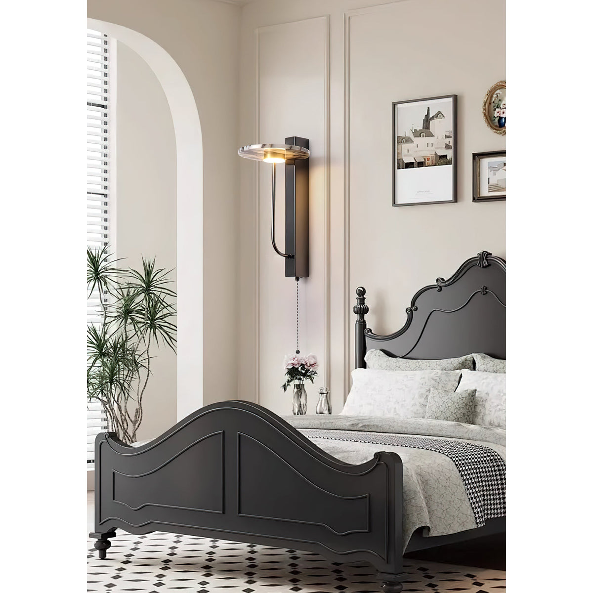 Aevuvyn moderne minimalistische wandlamp van marmer