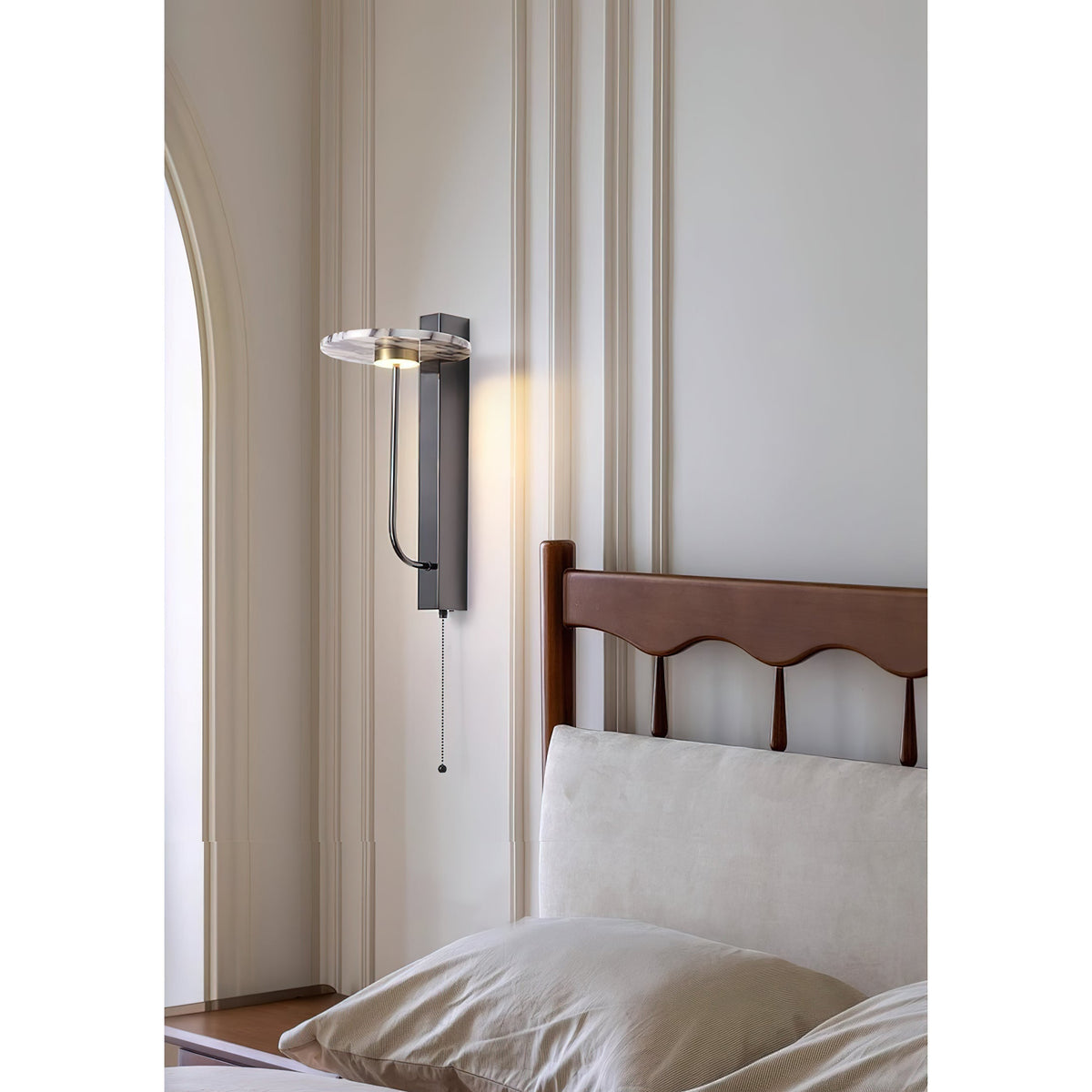 Aevuvyn moderne minimalistische wandlamp van marmer