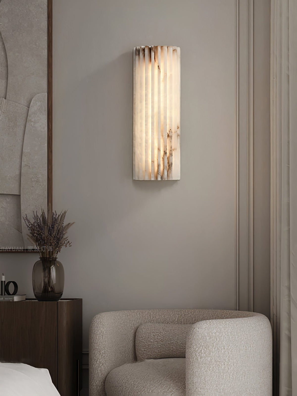 Aveniraria albasten wandlamp