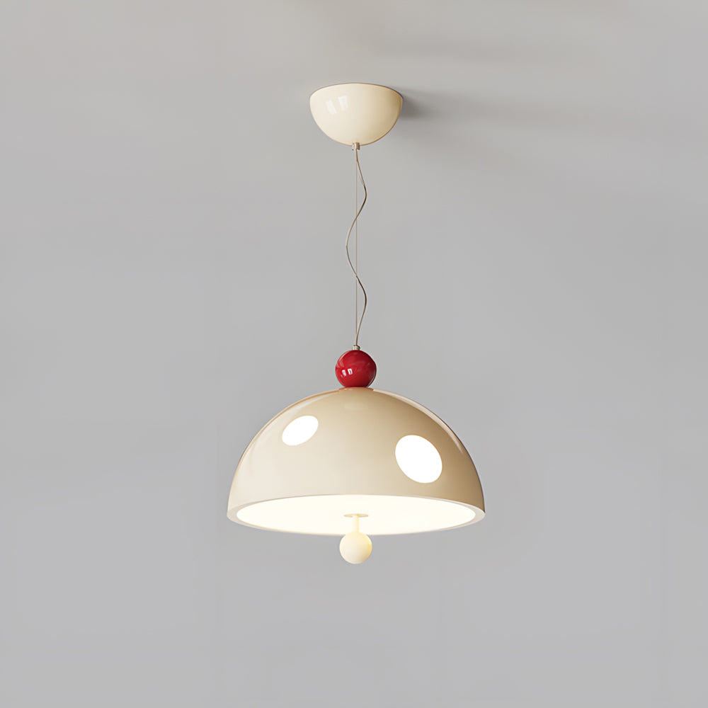 Toadstool hanglamp crème