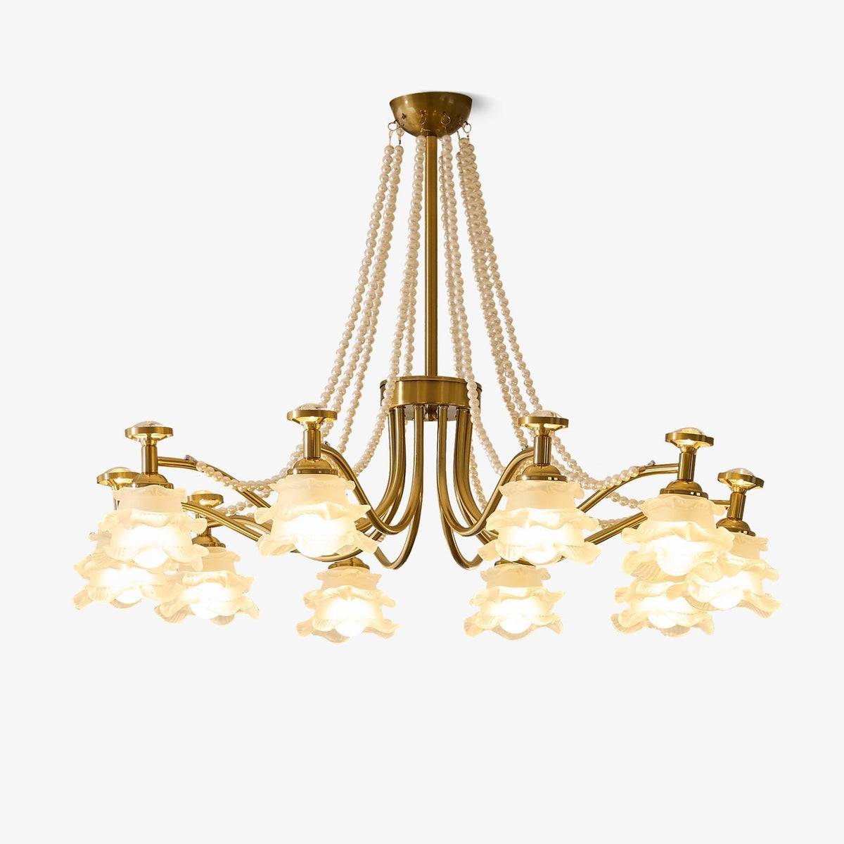 Cotalisra Premium elegantie Rose glas kroonluchter
