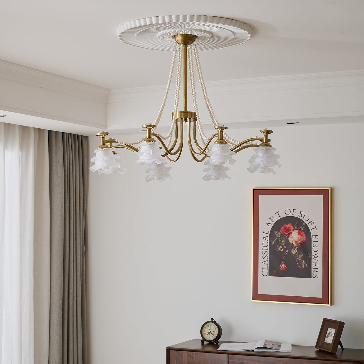 Cotalisra Premium elegantie Rose glas kroonluchter