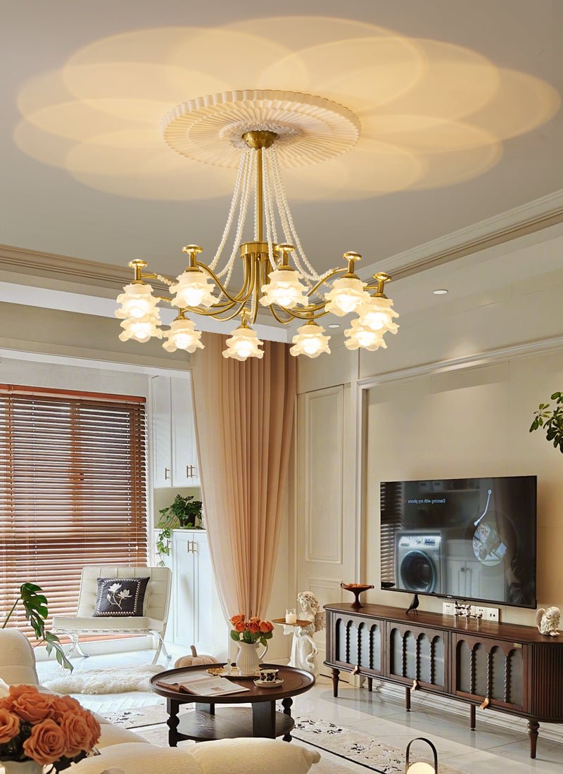 Cotalisra Premium elegantie Rose glas kroonluchter