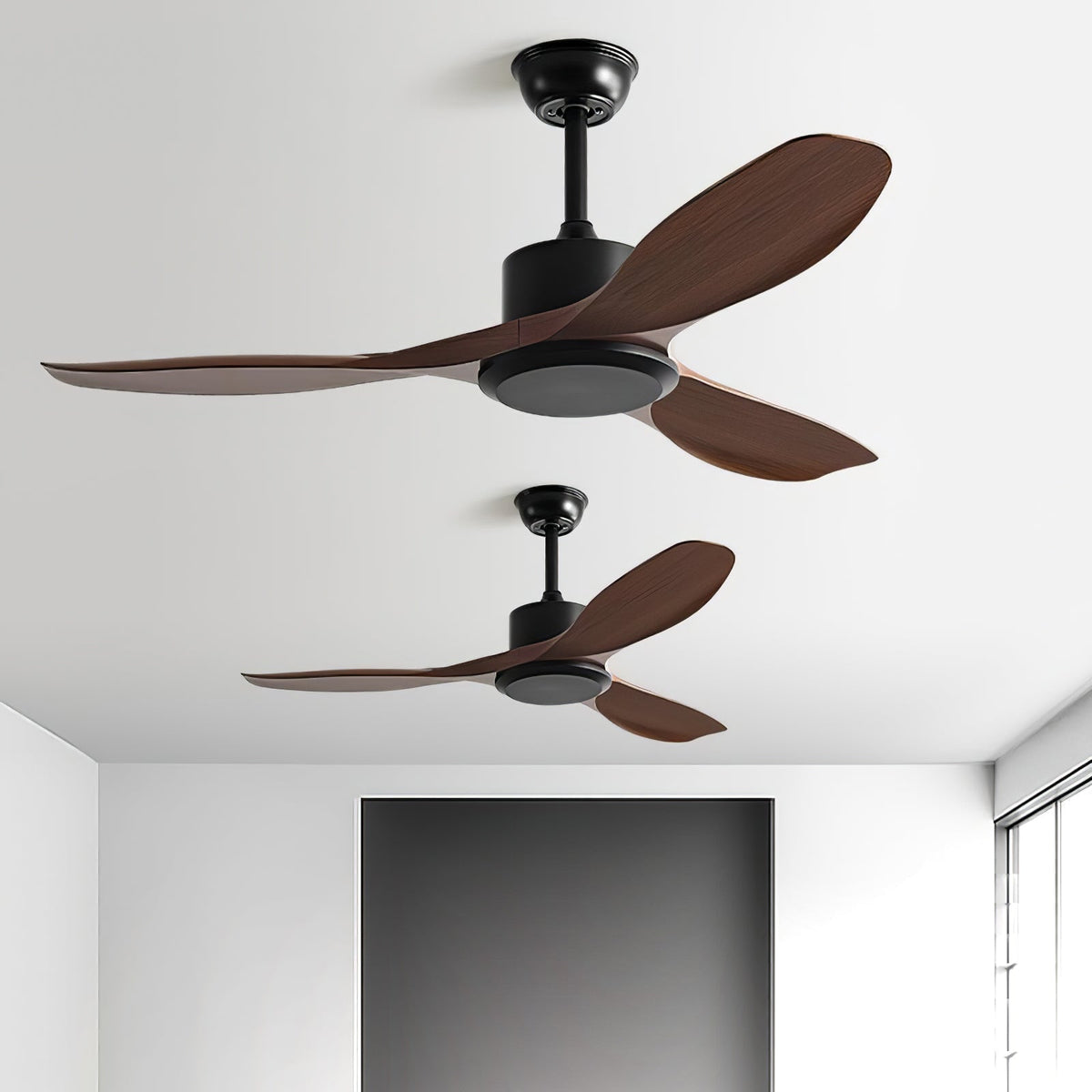 Aldaine minimalistisch houten plafondventilator