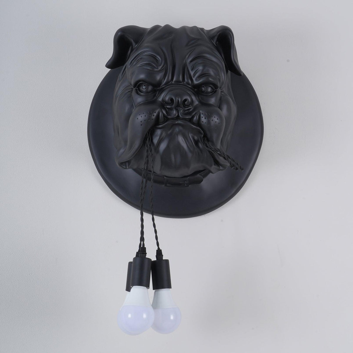 Umeri wandlamp Bulldog Sculpture Whimsical