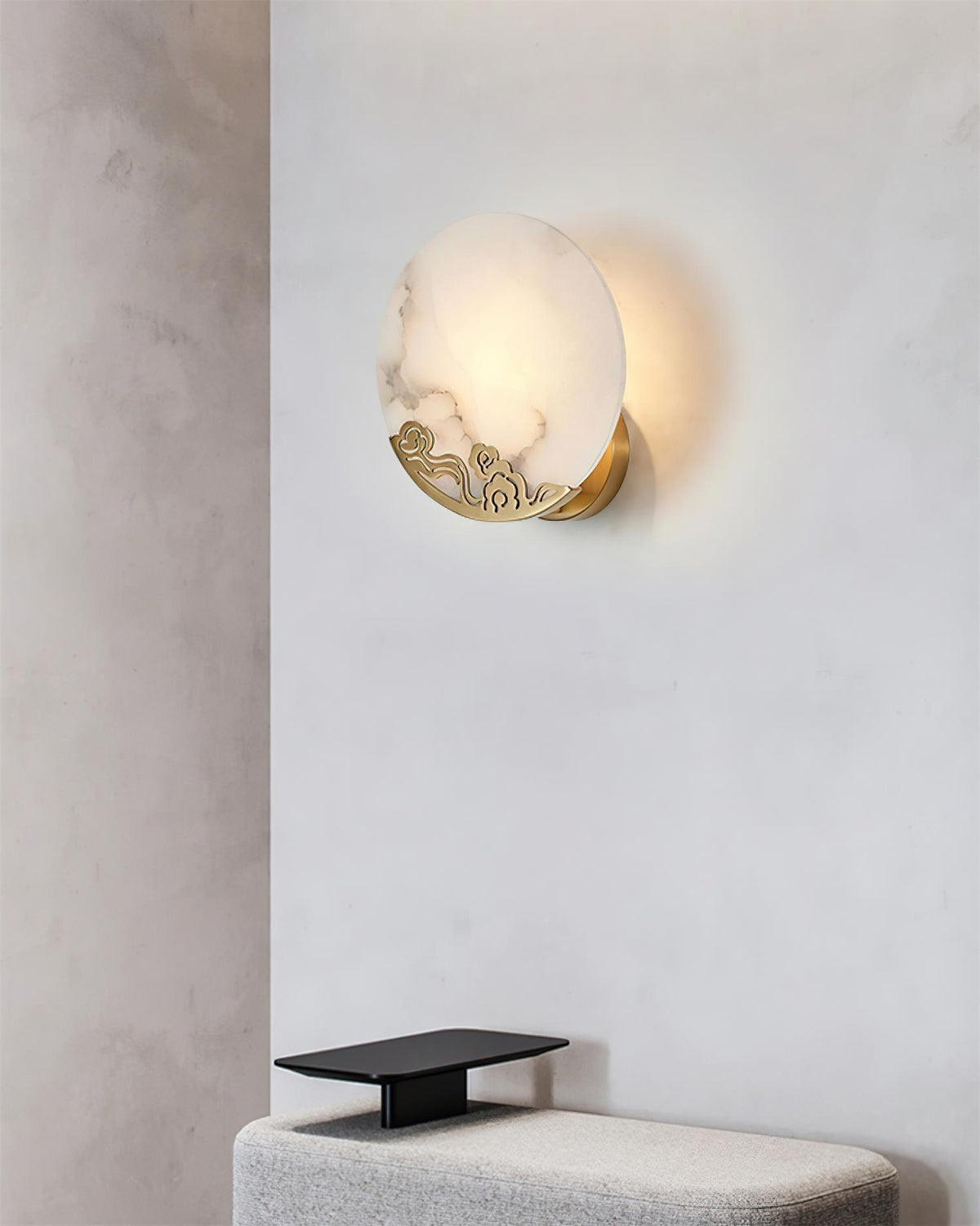 Eterna albasten wandlamp