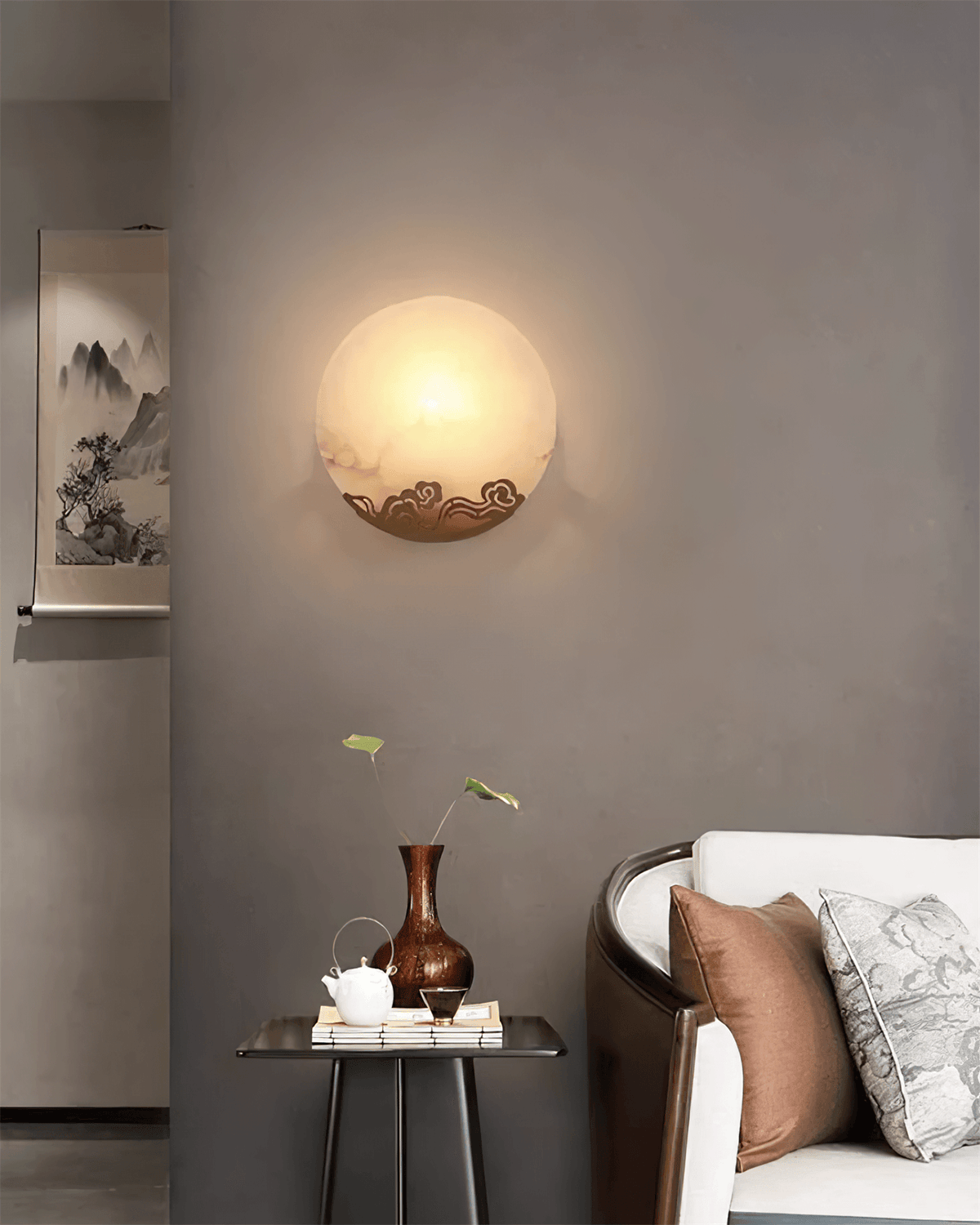 Eterna albasten wandlamp