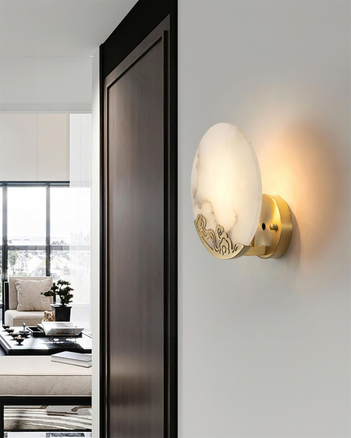 Eterna albasten wandlamp