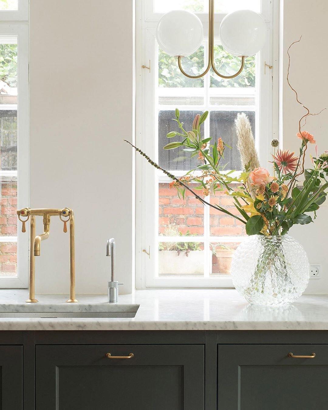 Brin elegante hanglamp van metaal en glas
