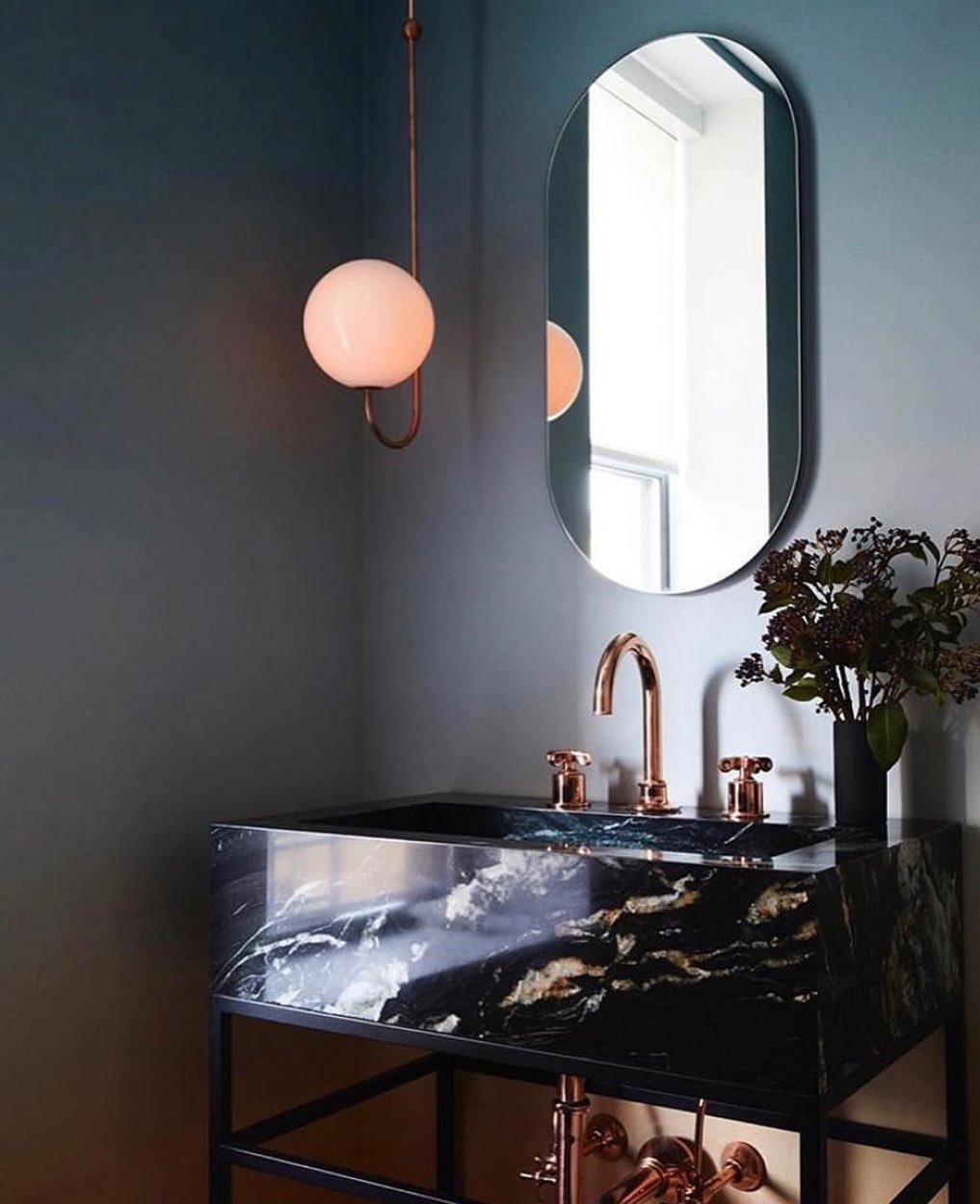 Brin elegante hanglamp van metaal en glas
