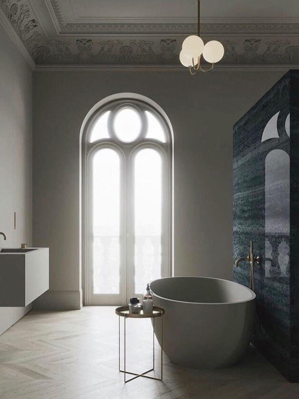 Brin elegante hanglamp van metaal en glas