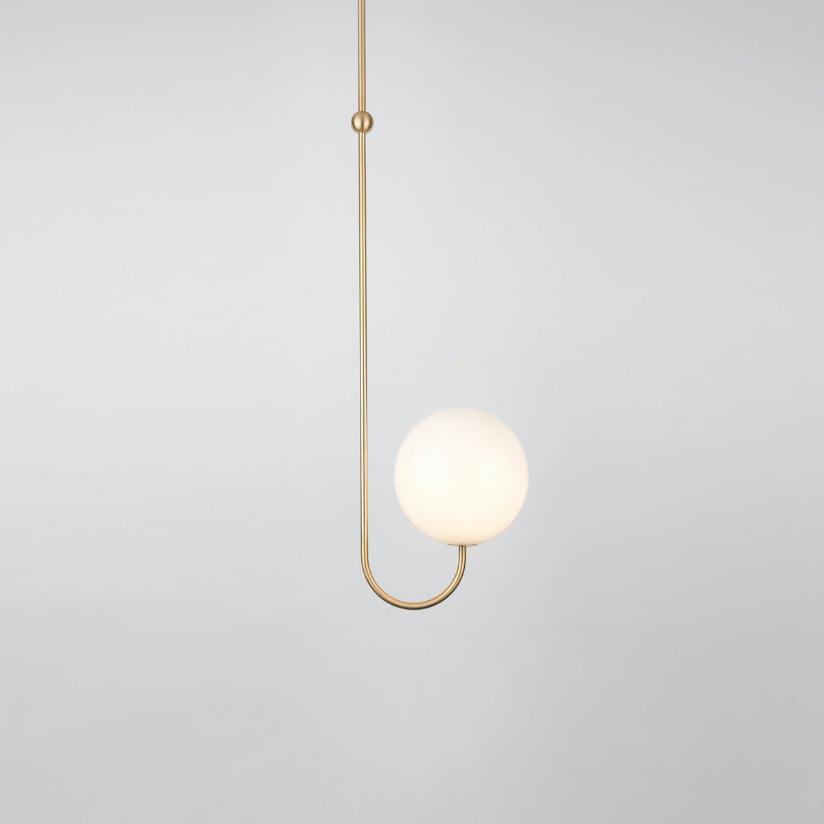 Brin elegante hanglamp van metaal en glas