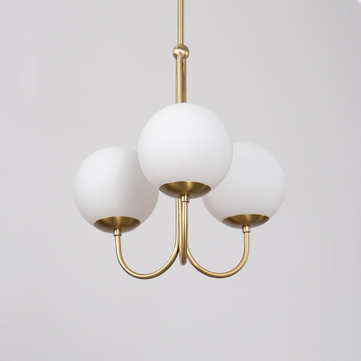 Brin elegante hanglamp van metaal en glas