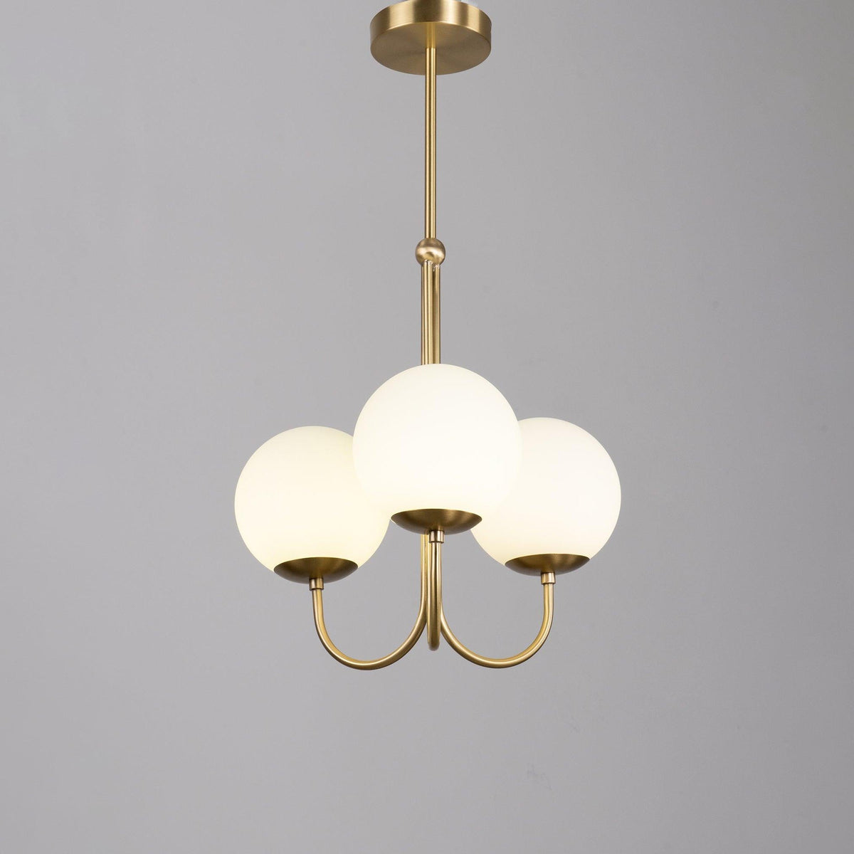 Brin elegante hanglamp van metaal en glas