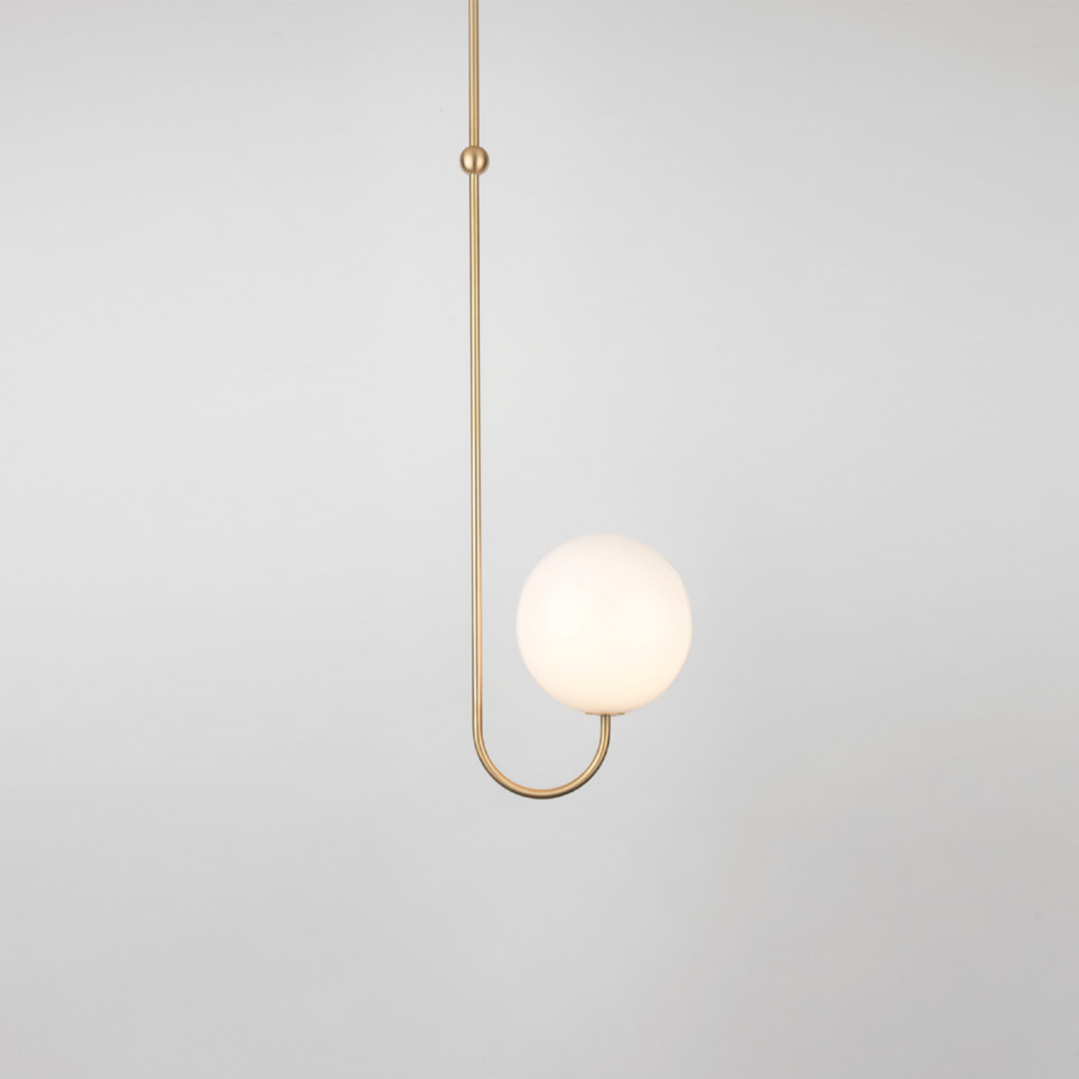 Brin elegante hanglamp van metaal en glas