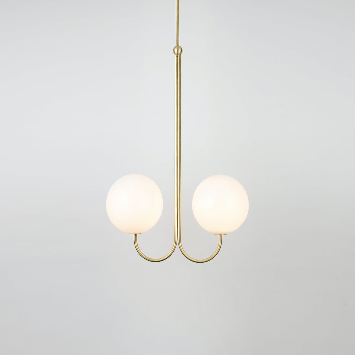 Brin elegante hanglamp van metaal en glas