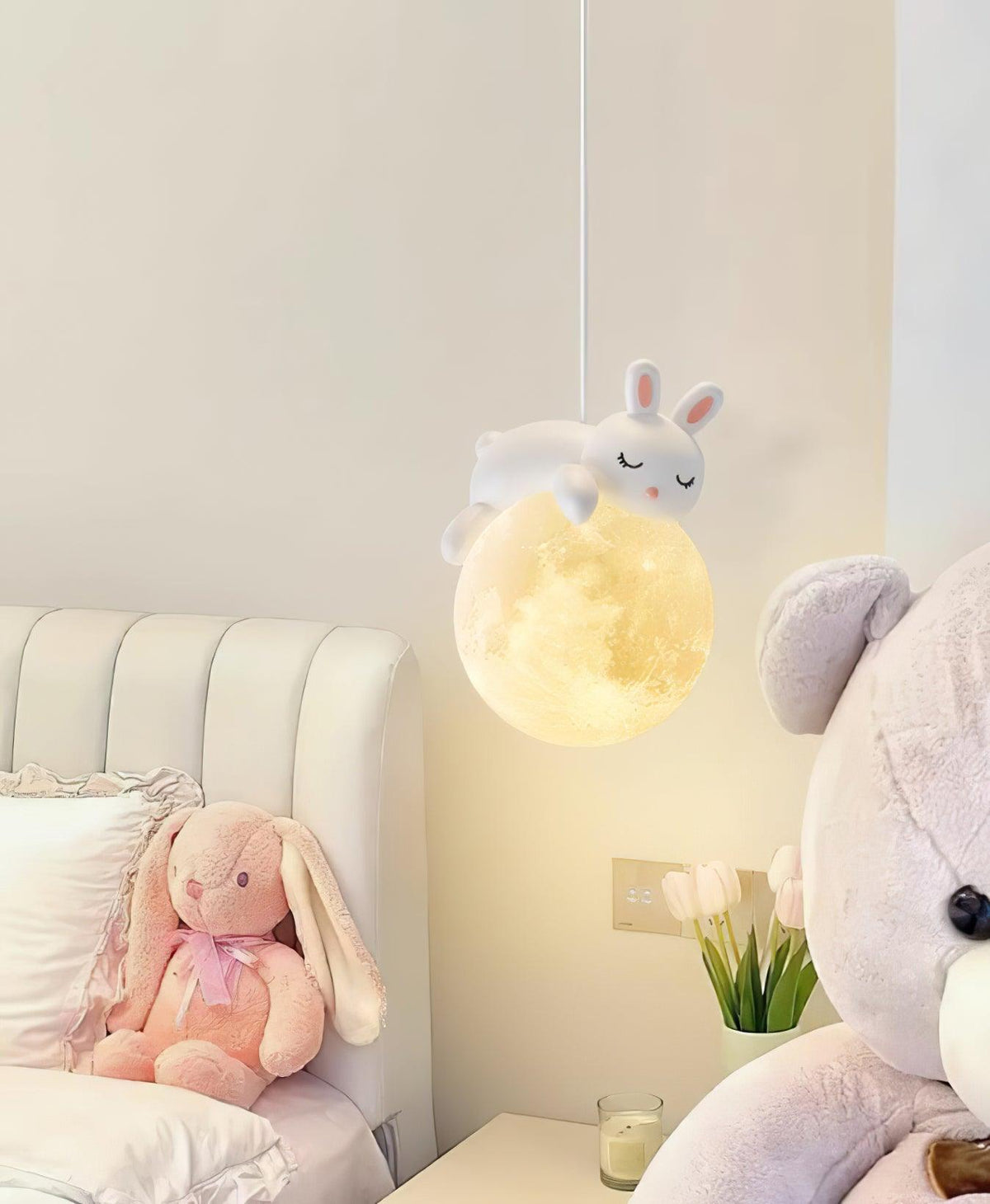 Velisise hanglamp Beer Maan voor kinderkamer