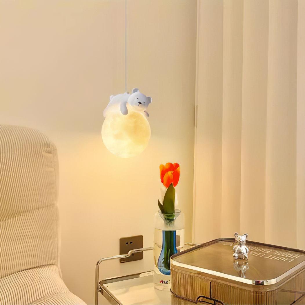 Velisise hanglamp Beer Maan voor kinderkamer