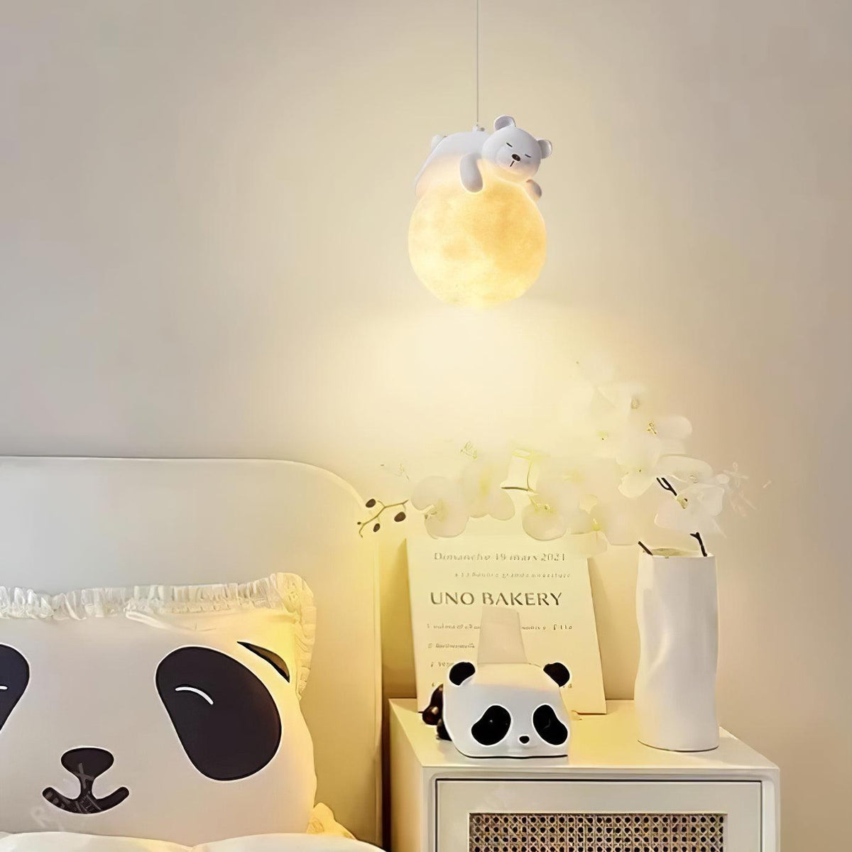 Velisise hanglamp Beer Maan voor kinderkamer