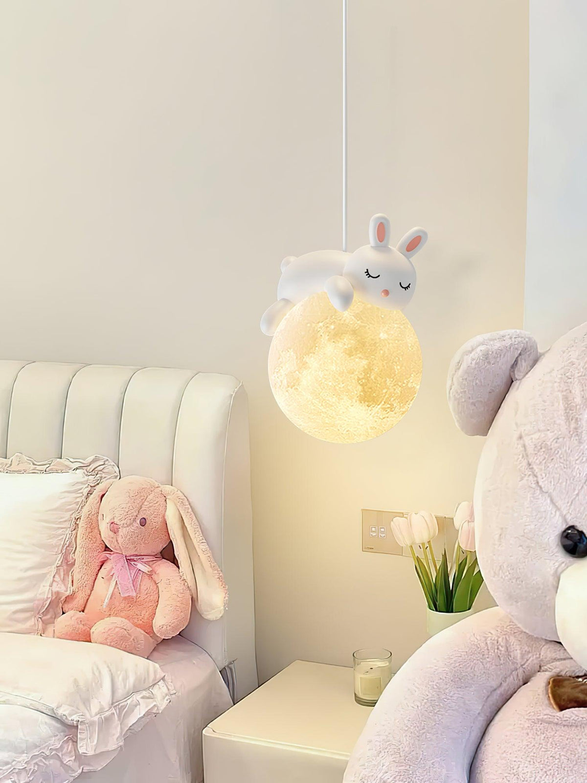 Velisise hanglamp Beer Maan voor kinderkamer