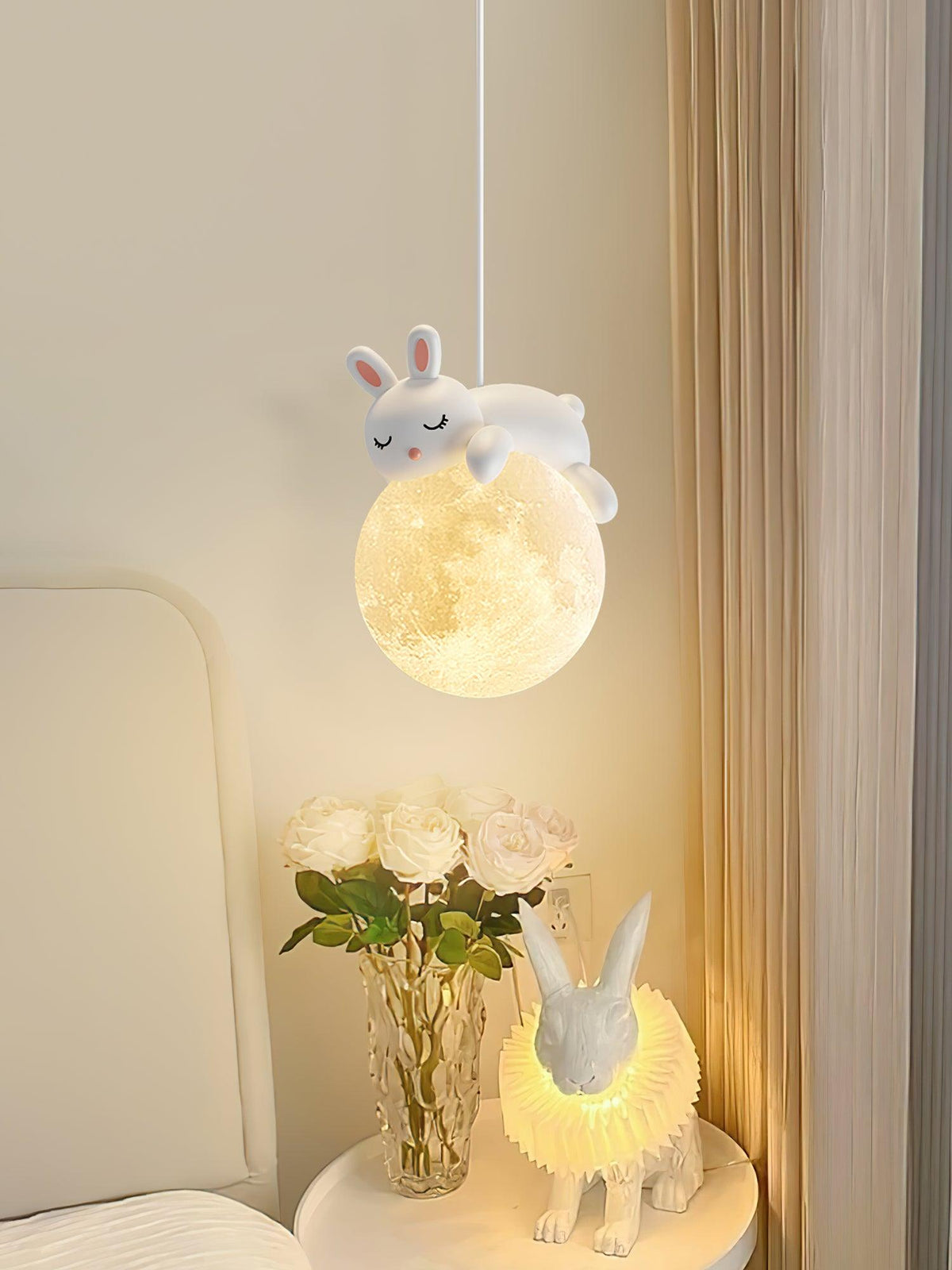 Velisise hanglamp Beer Maan voor kinderkamer