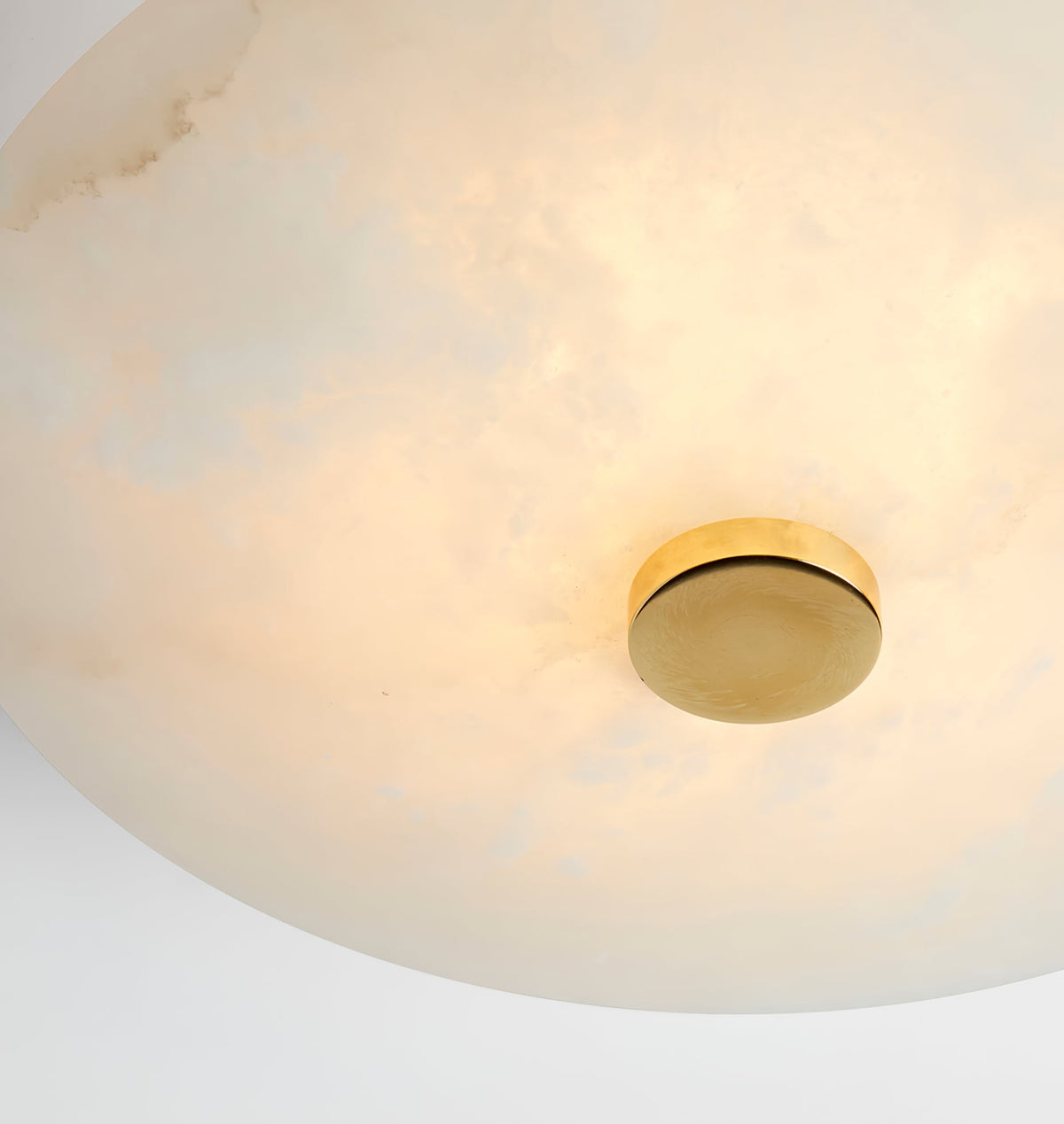 Ines Eterna Moderne witte wandlamp van albast
