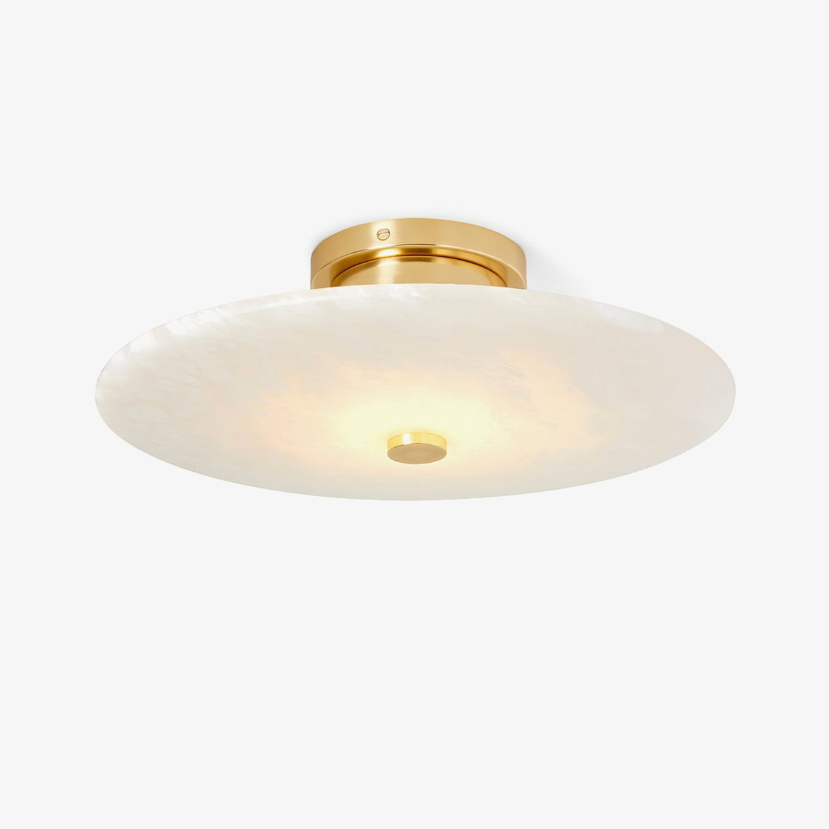 Ines Eterna Moderne witte wandlamp van albast