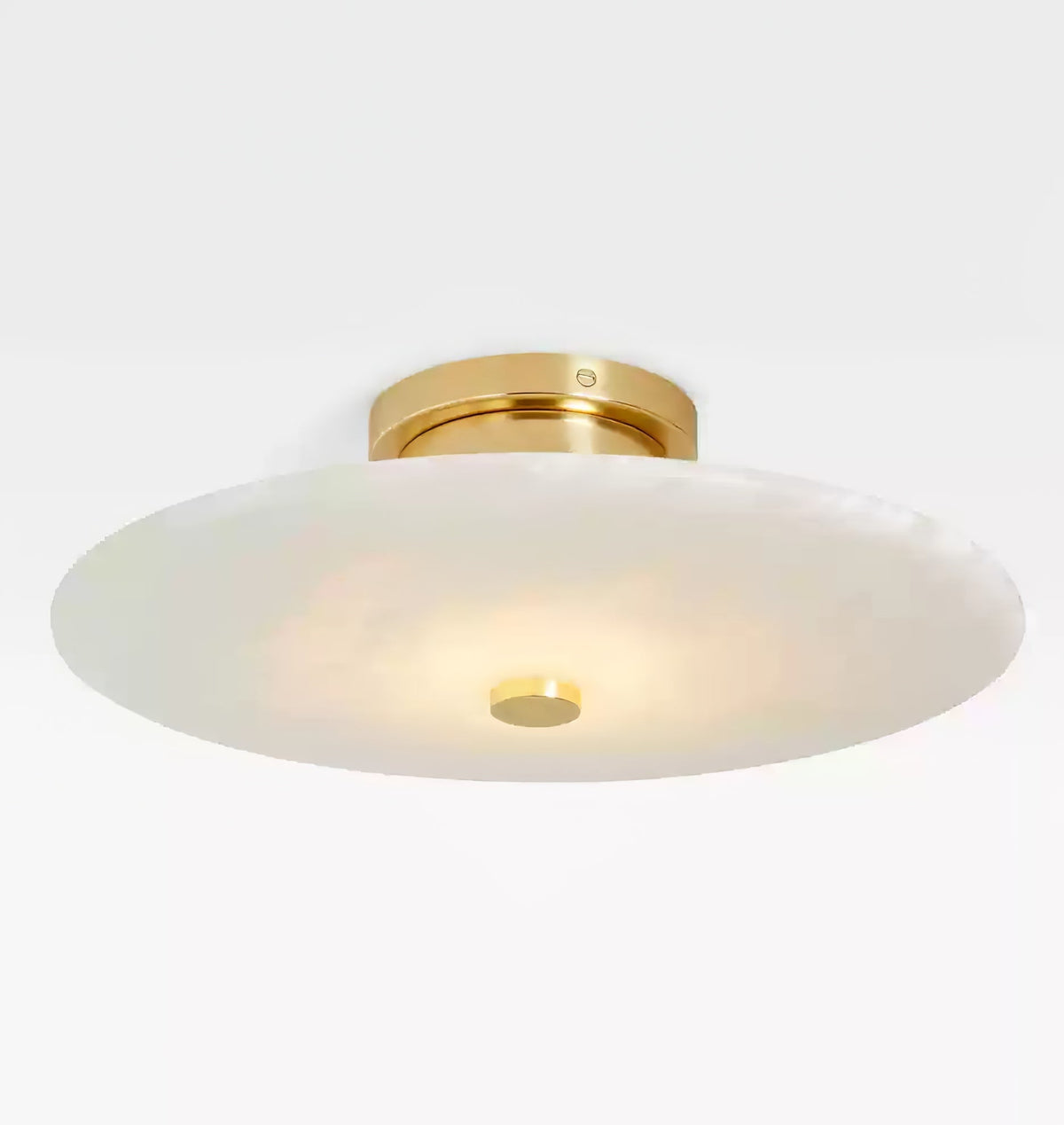 Ines Eterna Moderne witte wandlamp van albast