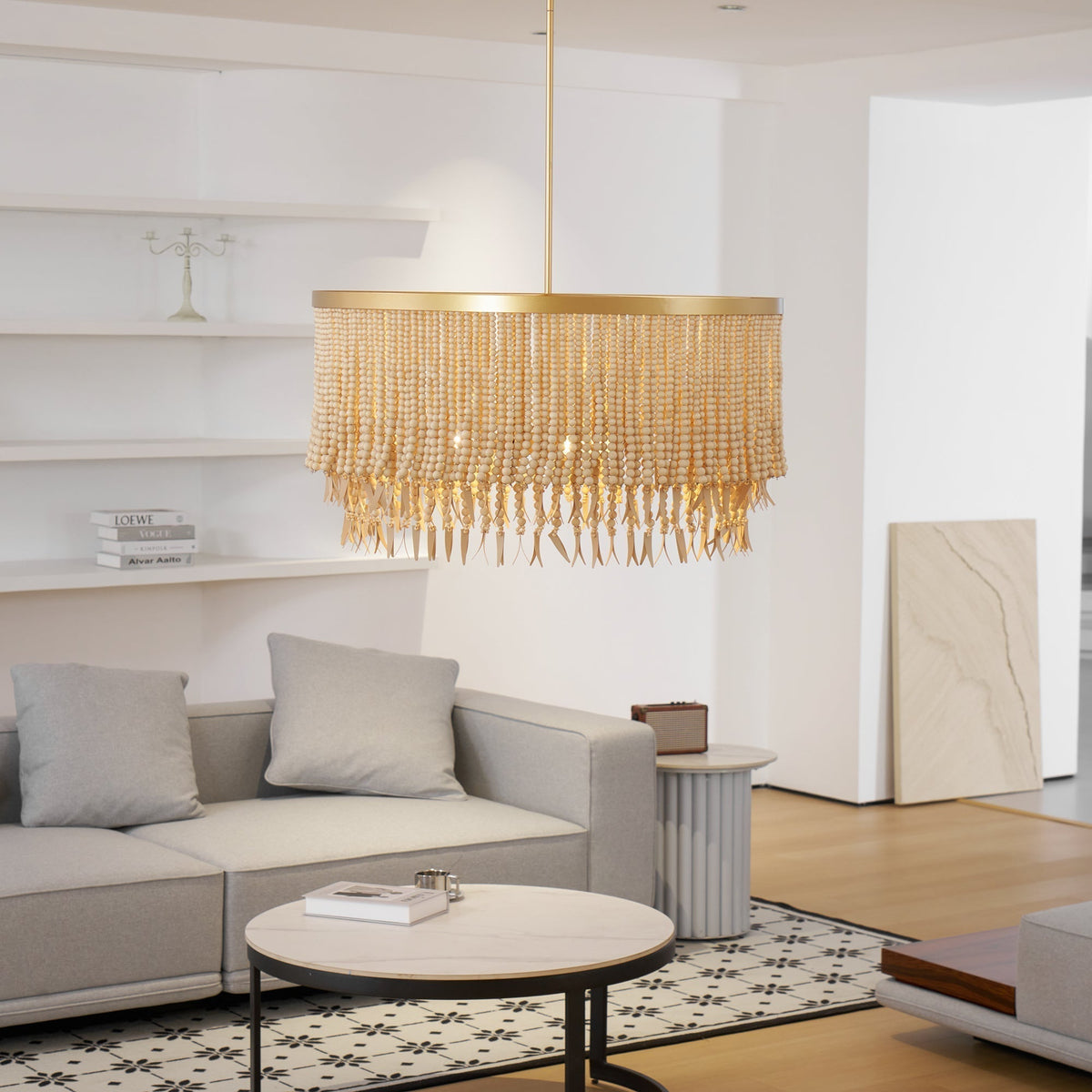 Ljomuvyn Postmodern Luxe Hout Metal Kroonluchter