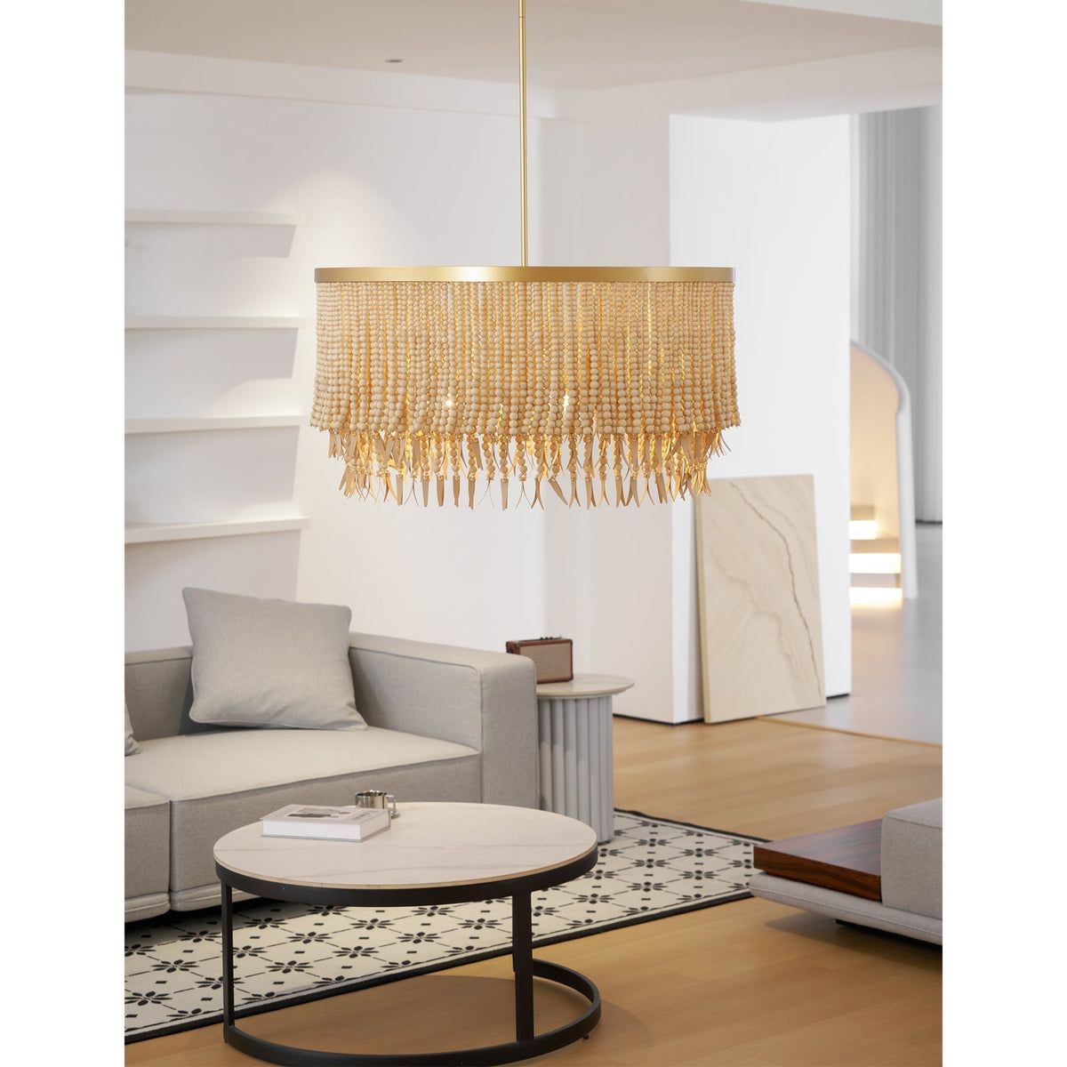 Ljomuvyn Postmodern Luxe Hout Metal Kroonluchter