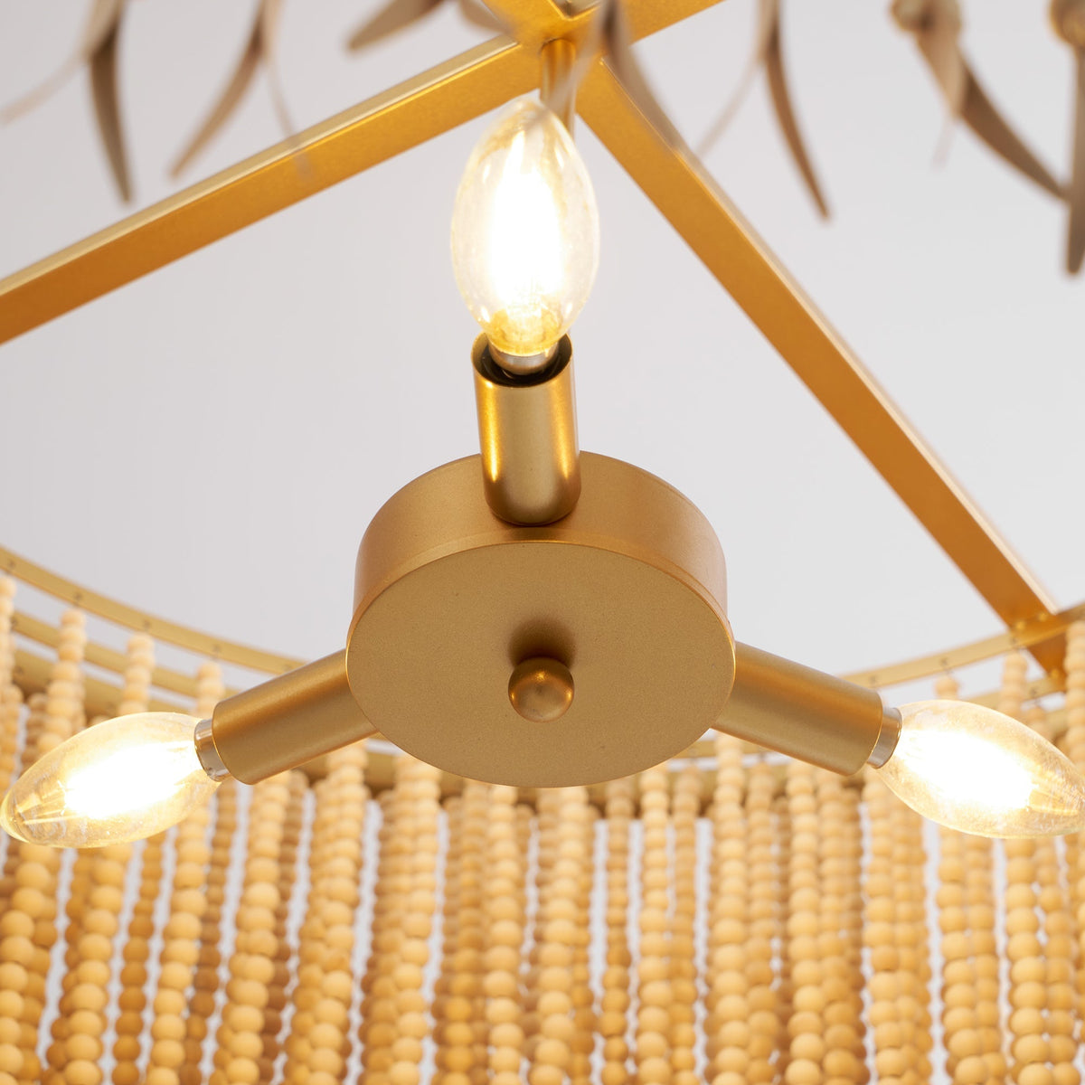 Ljomuvyn Postmodern Luxe Hout Metal Kroonluchter