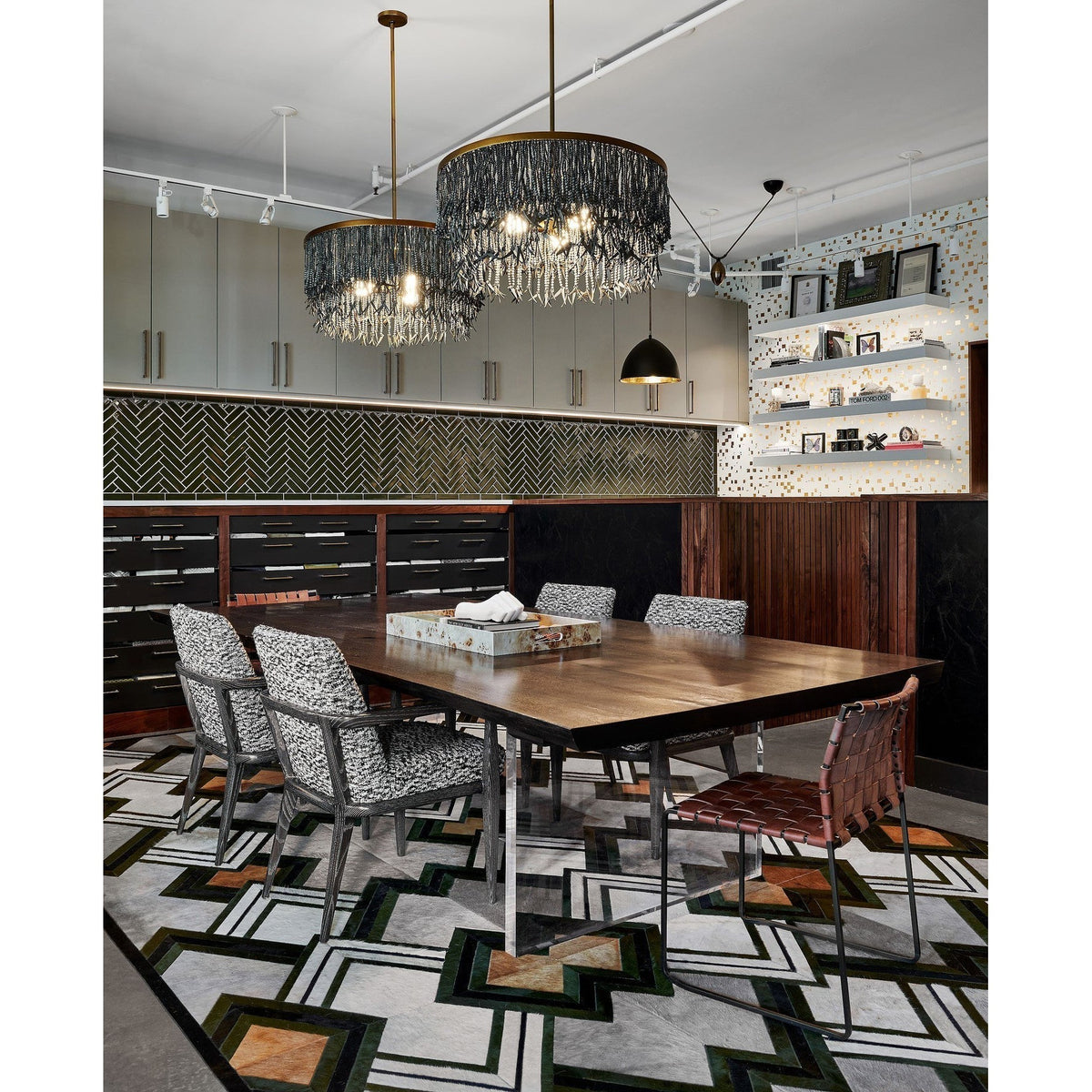 Ljomuvyn Postmodern Luxe Hout Metal Kroonluchter