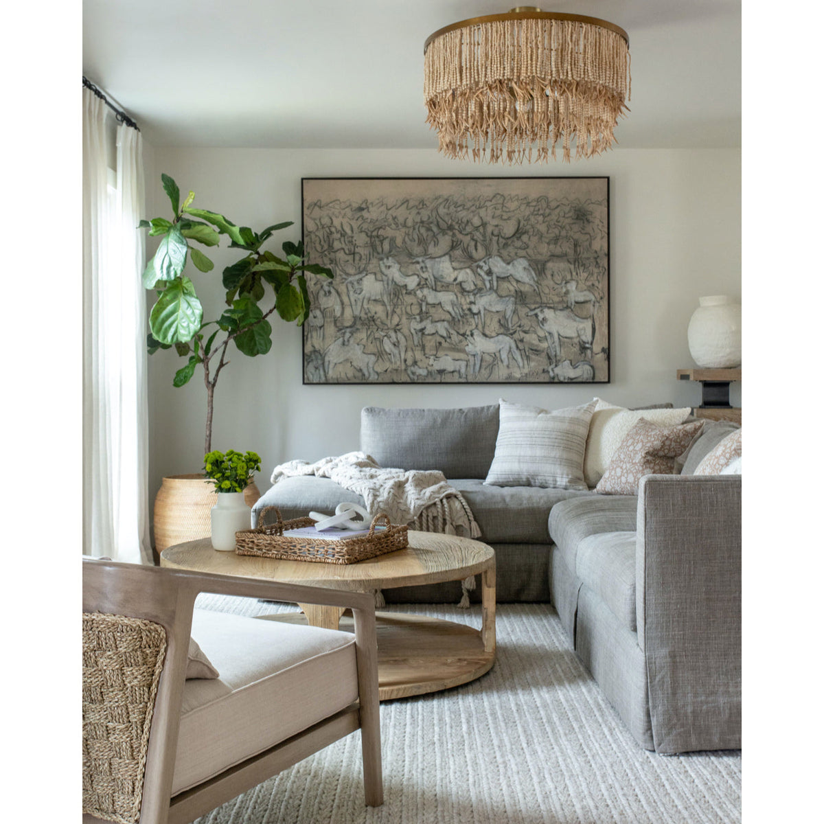 Ljomuvyn Postmodern Luxe Hout Metal Kroonluchter