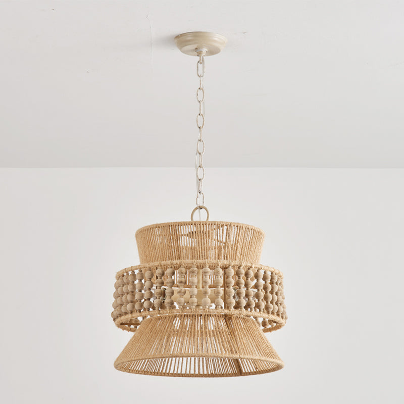Kvennuvyi hanglamp met natuurlijke Antigua bruin metalen afwerking
