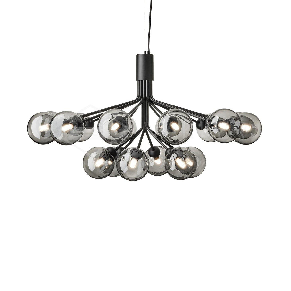 Eirelelle Hanglamp Glas cluster van glazen bollen Messing