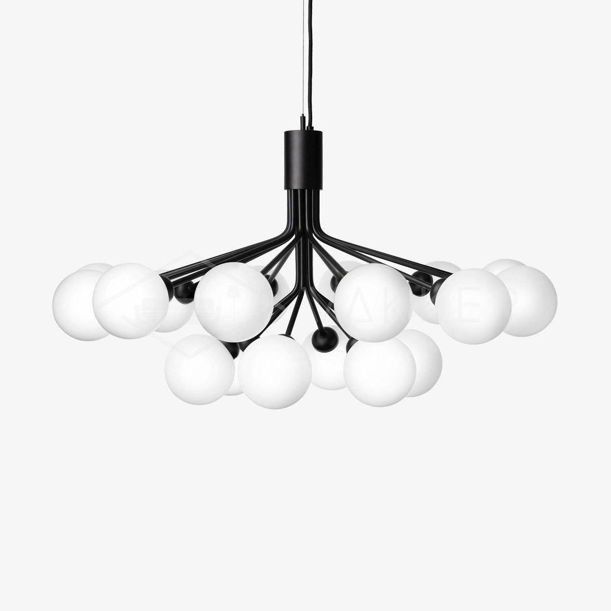 Eirelelle Hanglamp Glas cluster van glazen bollen Messing