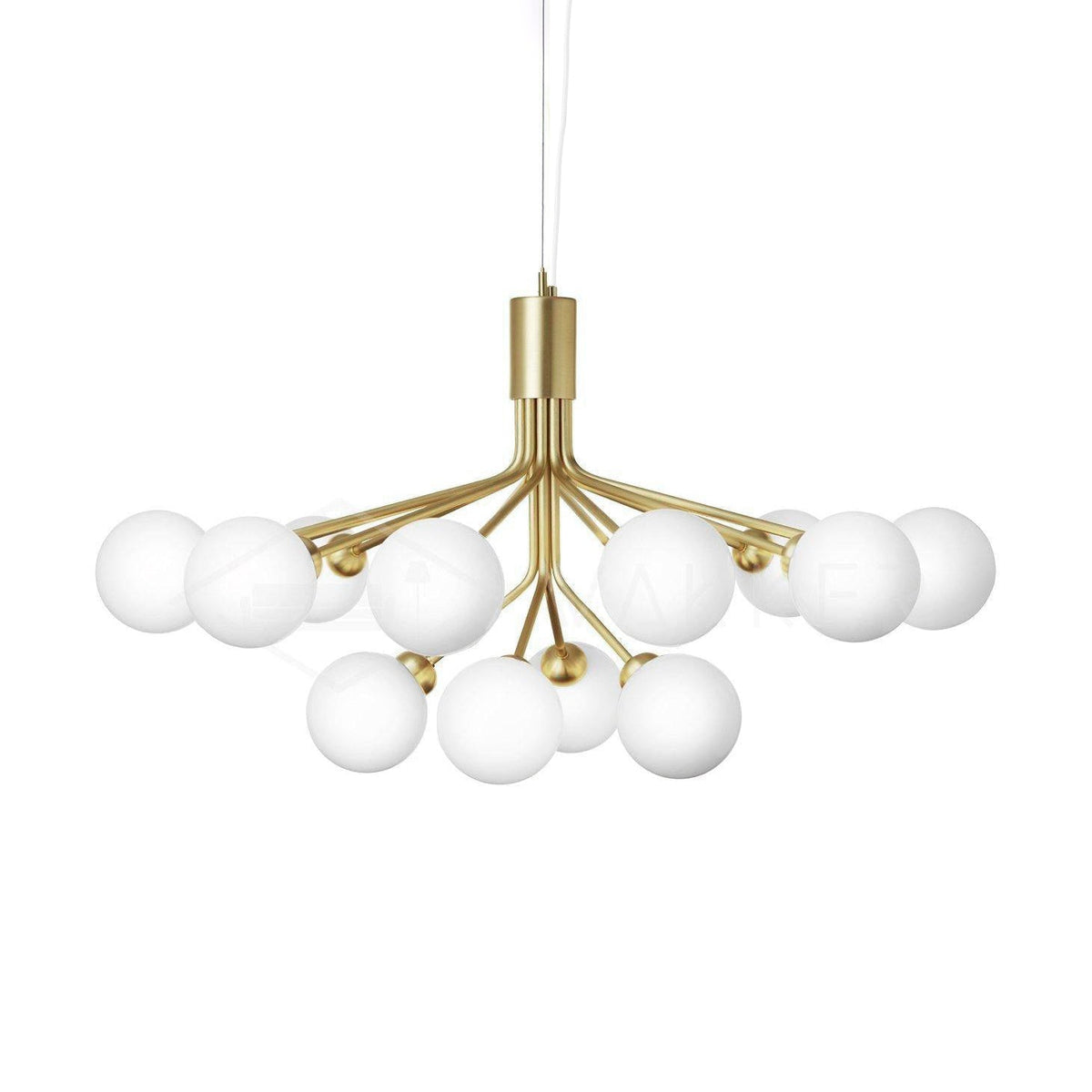 Eirelelle Hanglamp Glas cluster van glazen bollen Messing