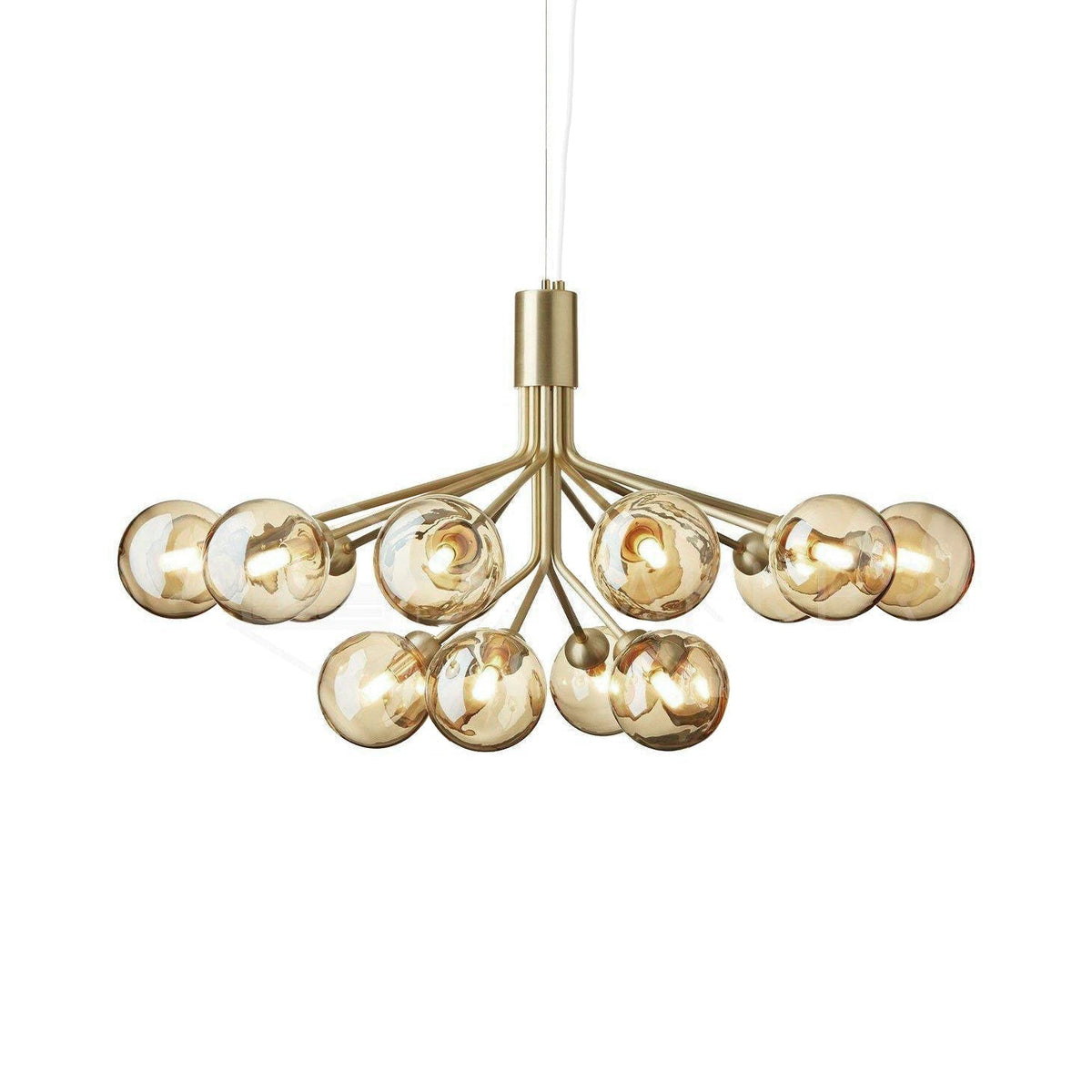 Eirelelle Hanglamp Glas cluster van glazen bollen Messing