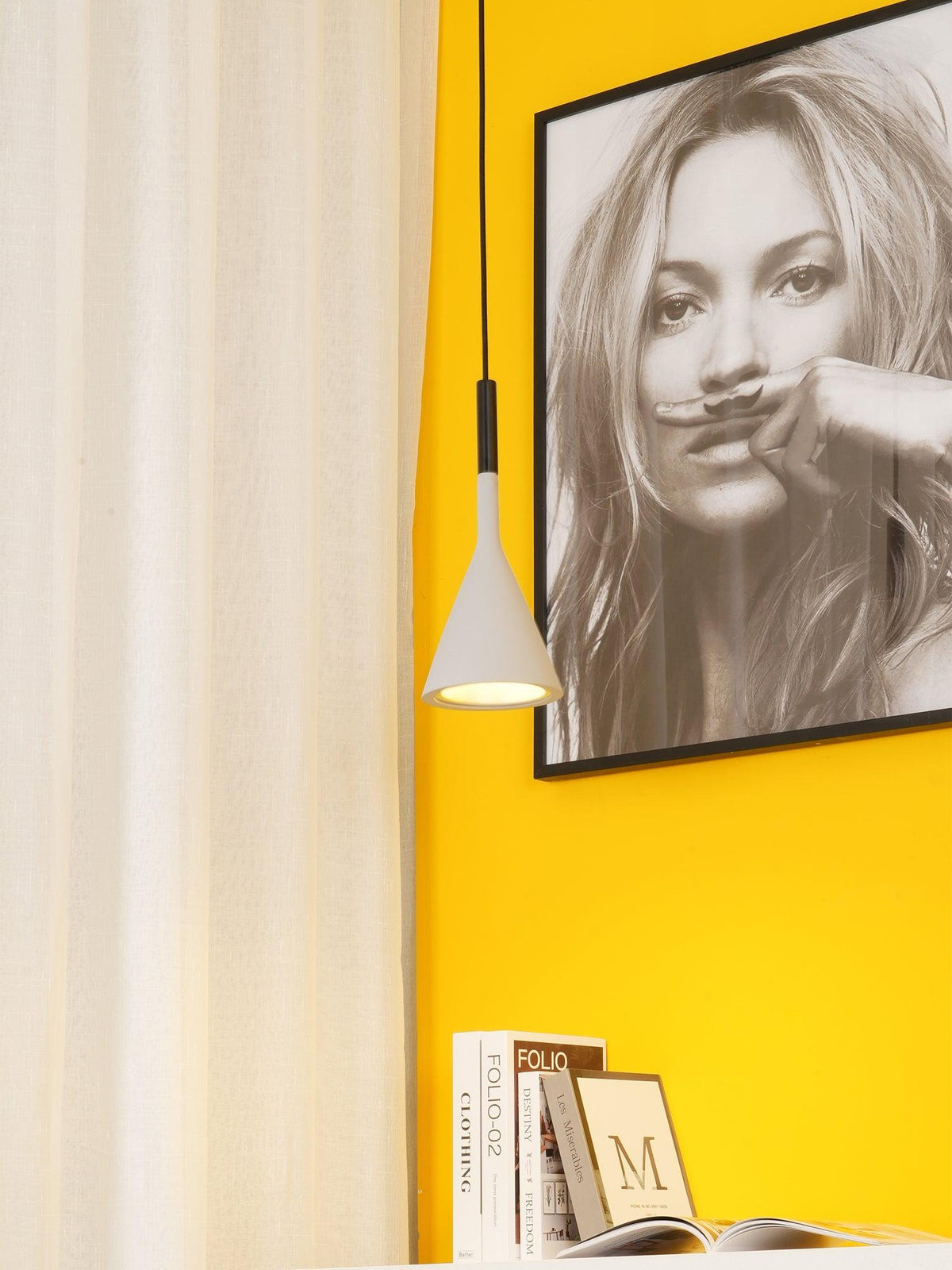 Veyloth conische betonnen hanglamp