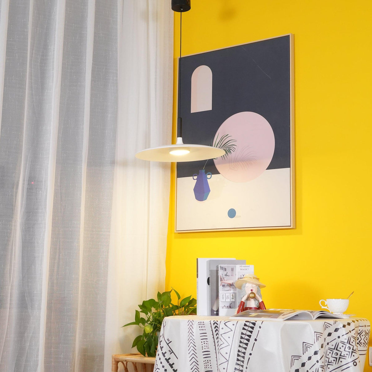 Ardinena hanglamp aluminium platte schijf