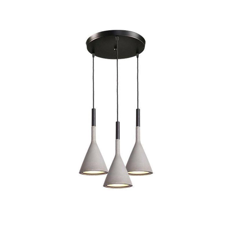 Veyloth conische betonnen hanglamp