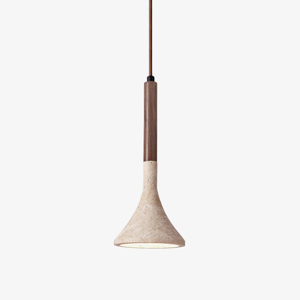 Taviaya minimalistische hanglamp van travertin