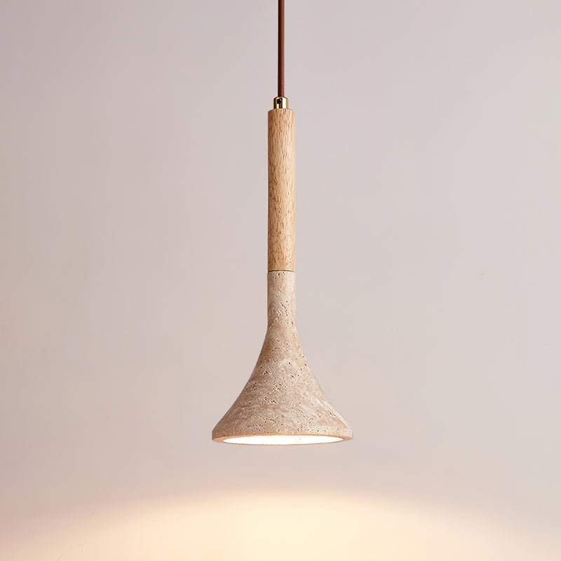 Taviaya minimalistische hanglamp van travertin