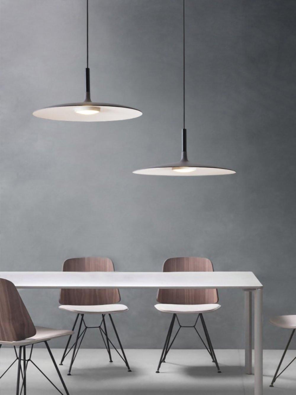 Ardinena hanglamp aluminium platte schijf