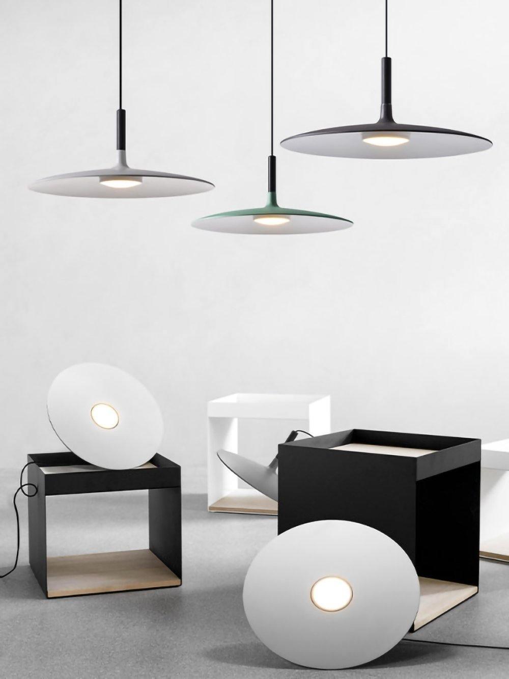 Ardinena hanglamp aluminium platte schijf