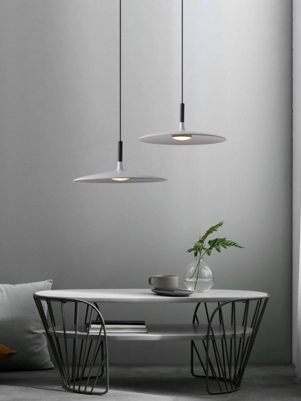 Ardinena hanglamp aluminium platte schijf